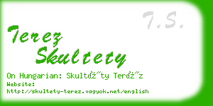 terez skultety business card